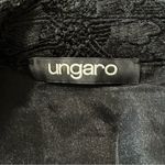 Ungaro Women’s Size M Black Kehlani Floral Eyelet Snap Front Blazer Jacket Size M Photo 8