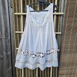 Free People  Costa Brava Mini Tunic Dress White M Photo 5