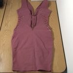 Iris B7 New Womens  Lace Up Dress Mauve Dusty Rose Size Small Photo 3
