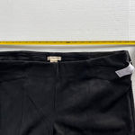 Retrology Sz 1X Black Velvet Pants Pull On Stretch Tapered Leg Dress Pants Photo 9