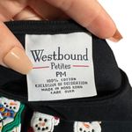 Westbound Christmas Lights Snowman Vintage Embroidered Maxi Dress L Photo 5