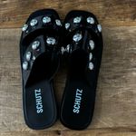 Schutz NEW  Square Toe Lizzie Slide~Black~Jelly~10 / 40 ~Gorgeous Statement Shoes Photo 5