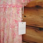 Mac Duggal 9148 Womens Pink Flounce Sleeve Floral Embellished Dress Photo 14