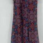 Judith March  Colorful Print Open Duster Cardigan size S Festival Boho Retro Photo 0