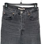 Levi Strauss & CO. Womens Ribcage Ankle Straight Button Fly Jeans Gray Size 27 Photo 2