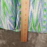 Emily McCarthy Frankie Dress Blue Green‎ Zig Zag Print Tuckernuck size Small Photo 6