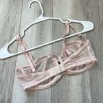 Chantelle Sheer Bra balconette womens Pink size 34D feminine lace intimates Photo 1