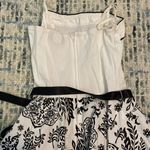 Pulse  Black & White Floral Sundress Waist Ribbon Photo 4