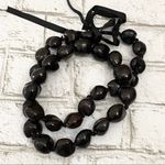 L.E.I Kukui Nut HAWAIIAN Black Dark Chocolate  32” Necklace Photo 1