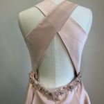 Cachet Satin Evening Gown Formal Dress With Pockets Flawed Womens Size 10 Pink Photo 9