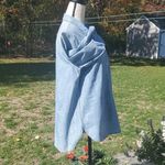 Gap NWT Boyfriend Fit Chambray 1/4 Longsleeve Button Down Photo 4