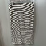 Paper Crane Black & White Striped Skirt Pencil Skirt Size Medium Photo 3