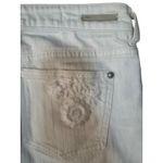Pilcro and the Letterpress HYPHEN Embroidered White Jeans Size 25 Distressed Photo 5