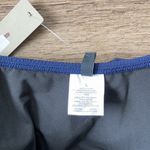 J.Crew NWT  Navy/White One Shoulder Swim Top sz L Photo 3