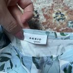 Akris Punto Women's  Blue Floral Hawaiian Short Sleeve T-Shirt Top Size 4 Photo 6