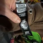 Broken Promises  Brown Hoodie with Green Skull Graphic Pullover size Large Photo 10