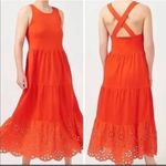 J.Crew plus size Tiered Cotton Knit Eyelet Maxi Dress Photo 1