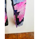 UNTITLED IN MOTION Purple Floral Intuition Tie Closure Trouser Pants size Small Blue Photo 4
