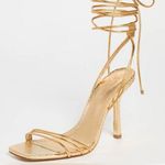 Schutz  Women’s Thea Heels Metallic Gold Shoes Size 9.5 Photo 0