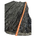 Vera Wang New Simply Vera  Sequin Skirt Pleated Women’s Size M Black Photo 6