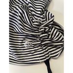 Straight Down Performance Striped Quarter Zip Pullover Women's Size Medium White Photo 4