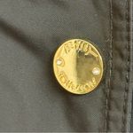 Betsey Johnson  Women's Size XS Black Hooded Long Rain Coat Jacket Gold Hardware Photo 9