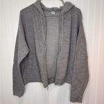 Old Navy Womens Lightweight Athletic Full Zip Hopded Grey Jacket Size L Large Photo 4