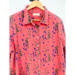 Natural Life  Shirt Dress Womens Size L Floral Georgia Gauzy Cotton Button up Photo 4