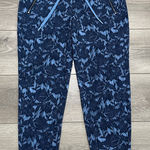 Athleta  Trekkie North Floral Print Mid Rise Ankle Jogger Pants Blue Size 6 Photo 0