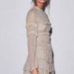 SIR. The Label | Ilona Silk Mini Dress | XS Tan Photo 2