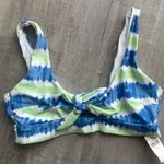Aerie  Women’s Sz Small Bikini Top Tie Banded Wide Strap Scoop Front New NWT Photo 1
