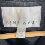 Nine West 100% Leather Black Zip Long Sleeve Jacket L Photo 2