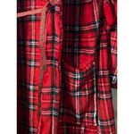 Laura Ashley New Plaid Christmas winter Bath robe Sz S/M - missing belt Photo 1
