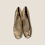 Steve Madden Open Toe Heels Gold 6.5 Photo 1