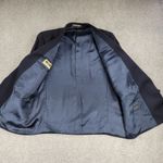 Joseph Abboud Nordstrom Blazer Mens 41S Navy‎ Peak Lapel Double Breasted Coat Blue Size XL Photo 6