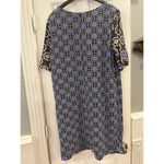 Gibson Latimer  Geometric Artsy Shift Dress Women XL Preppy Resort Wedding Brunch Photo 2