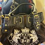 Juicy Couture  Vintage Couture Daydreamer Bag Scottie Dog Brown Velour Photo 9