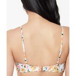 Jessica Simpson  Pink Floral Ruched V Neck Sunset Dreaming‎ Swimsuit Top S NWT Photo 1
