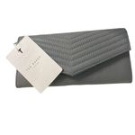 Ted Baker Grey Quilted Flap Matinee Long Wallet Photo 5