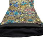 Zara Trafaluc Women's S Floral Aztec Print Halter Mini Dress Green Photo 4