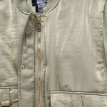 New House Of Harlow 1960 Olive Green Satin Bomber Jacket Ruched Glam Retro Sz S Photo 8