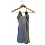 Streetwear Society  Blue Mini Dress Small Cross back flowy flirty bodycon cute Photo 1