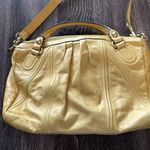Juicy Couture Vintage Yellow Genuine Leather Baguette Purse Tote Bag Y2K Photo 1