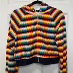 Juicy Couture  Black Label Multicolor Velour Zip Up Track Jacket Size Small Photo 0
