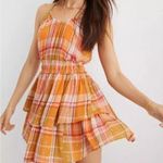 Aerie  Plaid Ruffle Mini Dress Photo 0