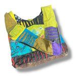 Patchwork Crossbody Purse Bag Boho Hippie Festival Unique Wearable Art Zippered Purple Photo 11