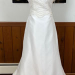 Stunning Vintage Y2K Oleg Cassini Wedding Gown! White Size 16 Photo 0