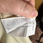 Theory NWT Straight Slit Pant in Waffle-Knit Cotton Ecru Size 12 *FLAW* Photo 13