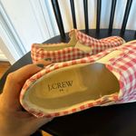 J.Crew pink gingham canvas slip on sneakers 6 Photo 6