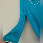 Ralph Lauren Blue Cable Knit V Photo 1